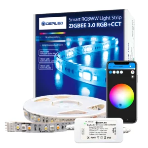 Smart ZigBee 3.0 Controller Dimmable Ambiance LED Kit with 5m RGBCCT LED Light Strips