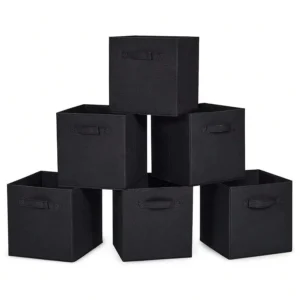 3/6-Pack 11" Collapsible Fabric Cube Storage Box with Handles