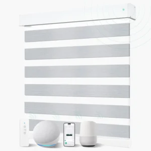 Blinds with Remote, 90 Blackout Smart Electric Zebra Shades